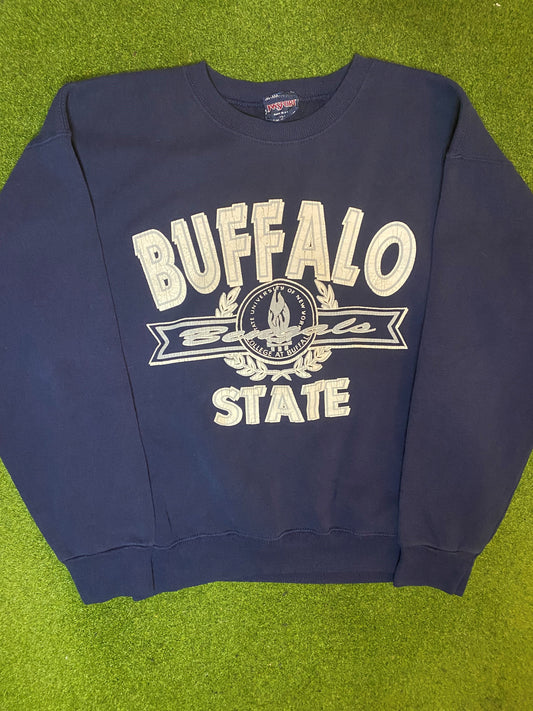 90s Buffalo State Bengals - Vintage University Sweatshirt (Large)