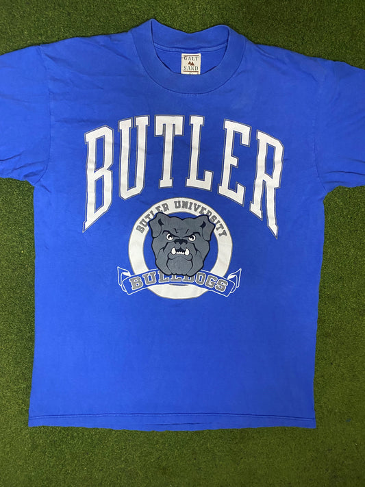 90s Butler Bulldogs - Vintage College T-Shirt (Large) Gametime Vintage