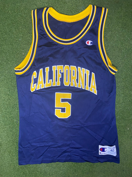 90s California Golden Bears - Vintage College Basketball Jersey (40) - Gametime Vintage