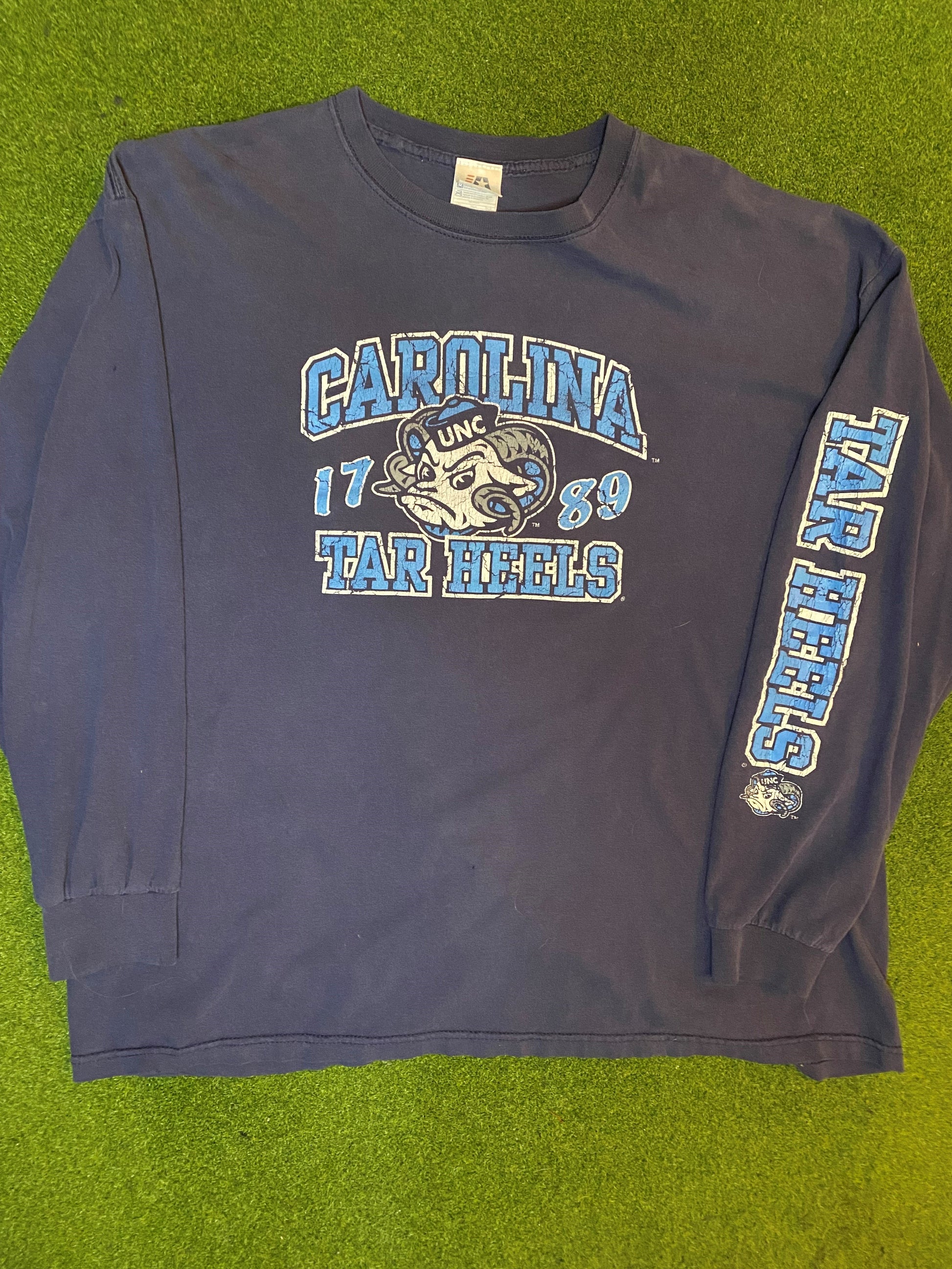 90s North Carolina Tar Heels - Vintage College Long Sleeve (2XL)