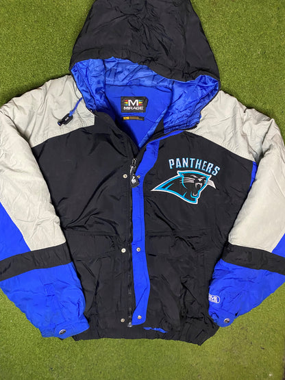 90s Carolina Panthers - Vintage NFL Winter Jacket (Large) 