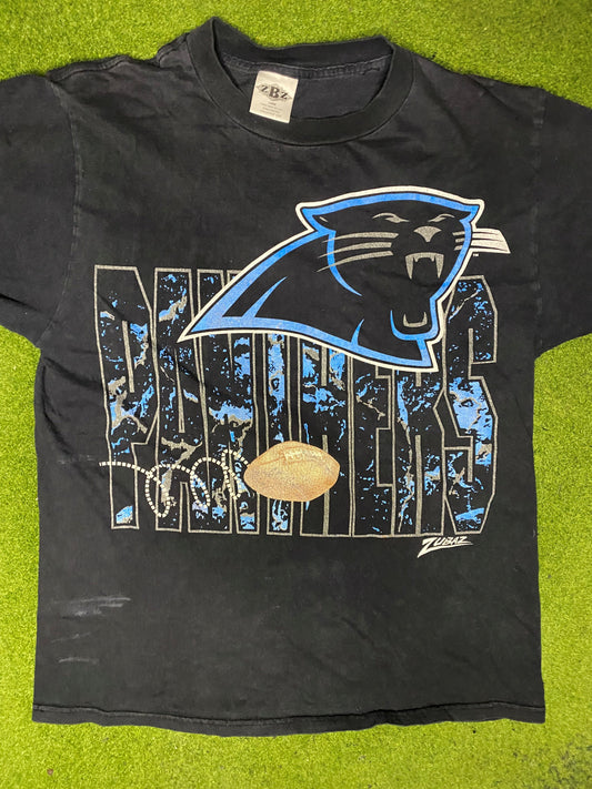 90s Carolina Panthers - Vintage NFL T Shirt (Large) - Gametime Vintage