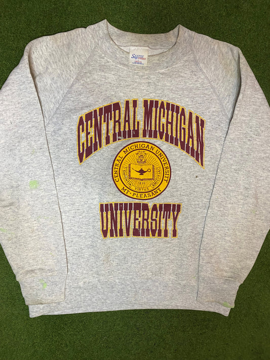 90s Central Michigan Chippewas - Vintage University Sweatshirt (Large)