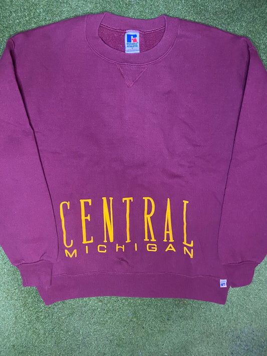 90s Central Michigan Chippewas - Vintage College Sweatshirt (Large) Gametime Vintage