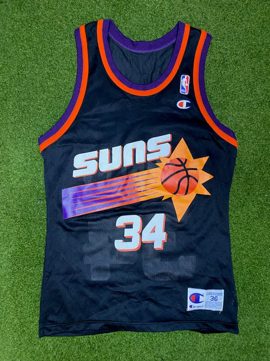 90s Phoenix Suns - Charles Barkley #34 - Champion - Vintage NBA Jersey (36) 