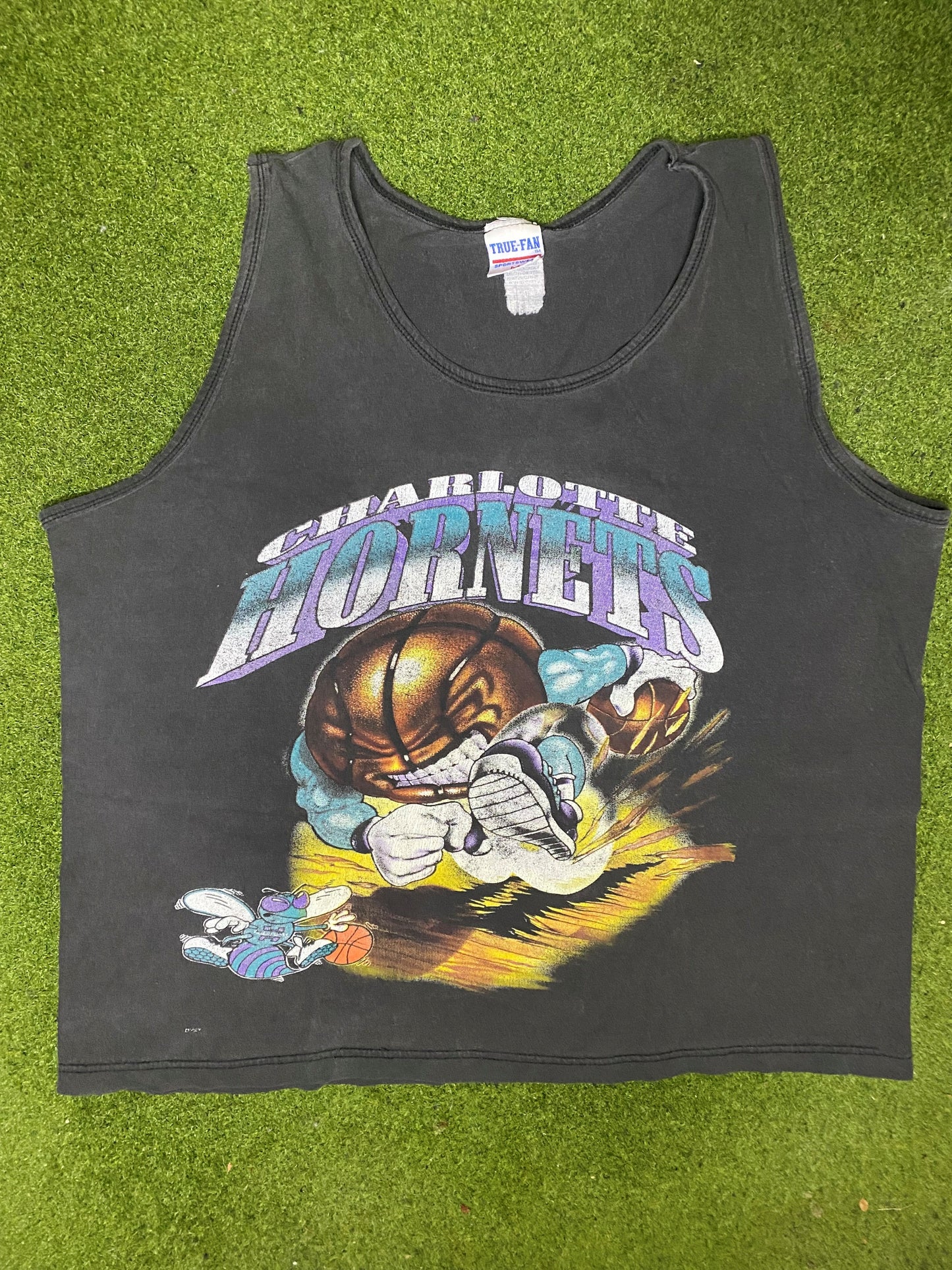 90s Charlotte Hornets - Vintage NBA Tank (Medium) 