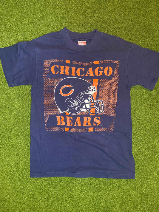 90s Chicago Bears - Vintage NFL Tee (Medium) Gametime Vintage