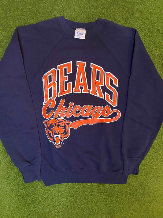 90s Chicago Bears - Vintage NFL Sweatshirt (Small) Gametime Vintage