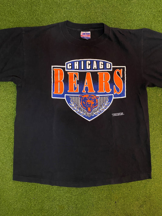 90s Chicago Bears - Vintage NFL T-Shirt (XL) - Gametime Vintage