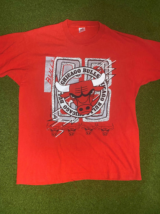 90s Chicago Bulls - Vintage NBA Tee Shirt (XL)