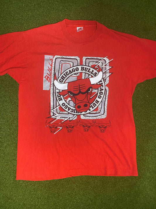 90s Chicago Bulls - Vintage NBA Tee Shirt (XL) - Gametime Vintage