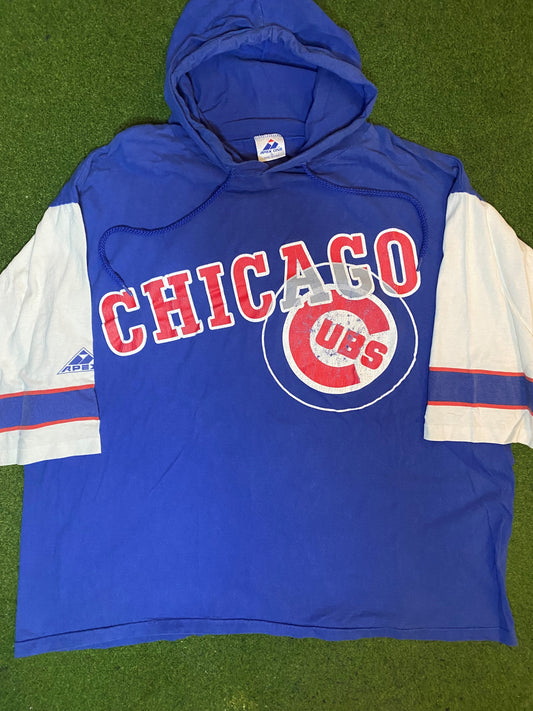 90s Chicago Cubs - Vintage MLB Hoodie (XL) 