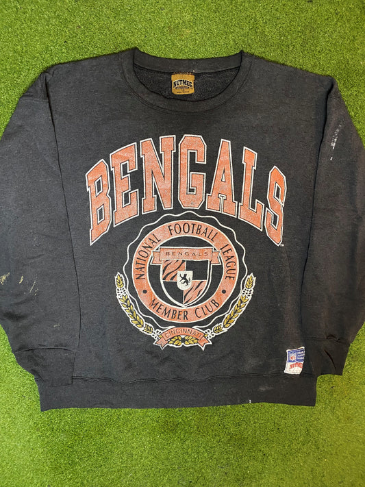 90s Cincinnati Bengals - Vintage NFL Crewneck Sweatshirt (XL) - Gametime Vintage