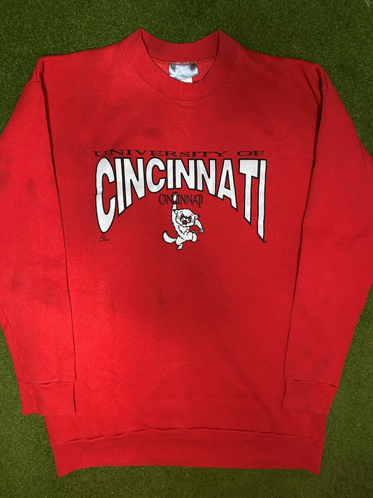 90s Cincinnati Bearcats - Vintage College Sweatshirt (XL) 