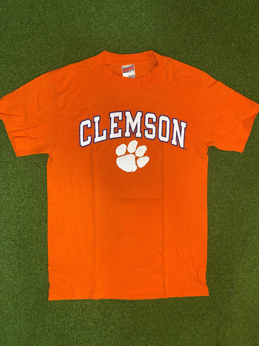 90s Clemson Tigers - Vintage College Tee Shirt (Small)