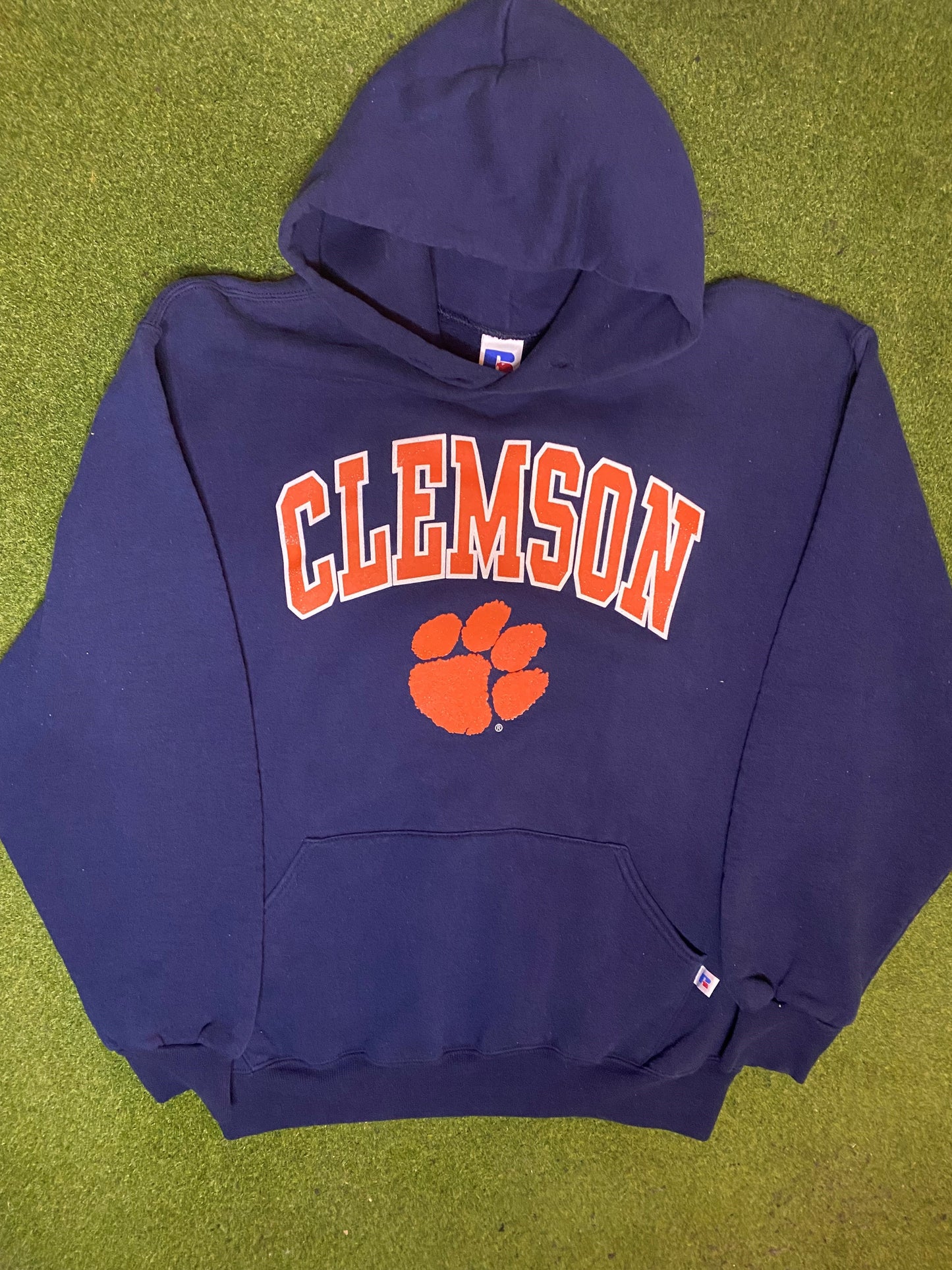 90s Clemson Tigers - Vintage College Hoodie (Medium)