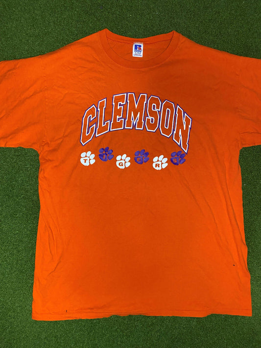 90s Clemson Tigers - Vintage College Tee Shirt (XL)