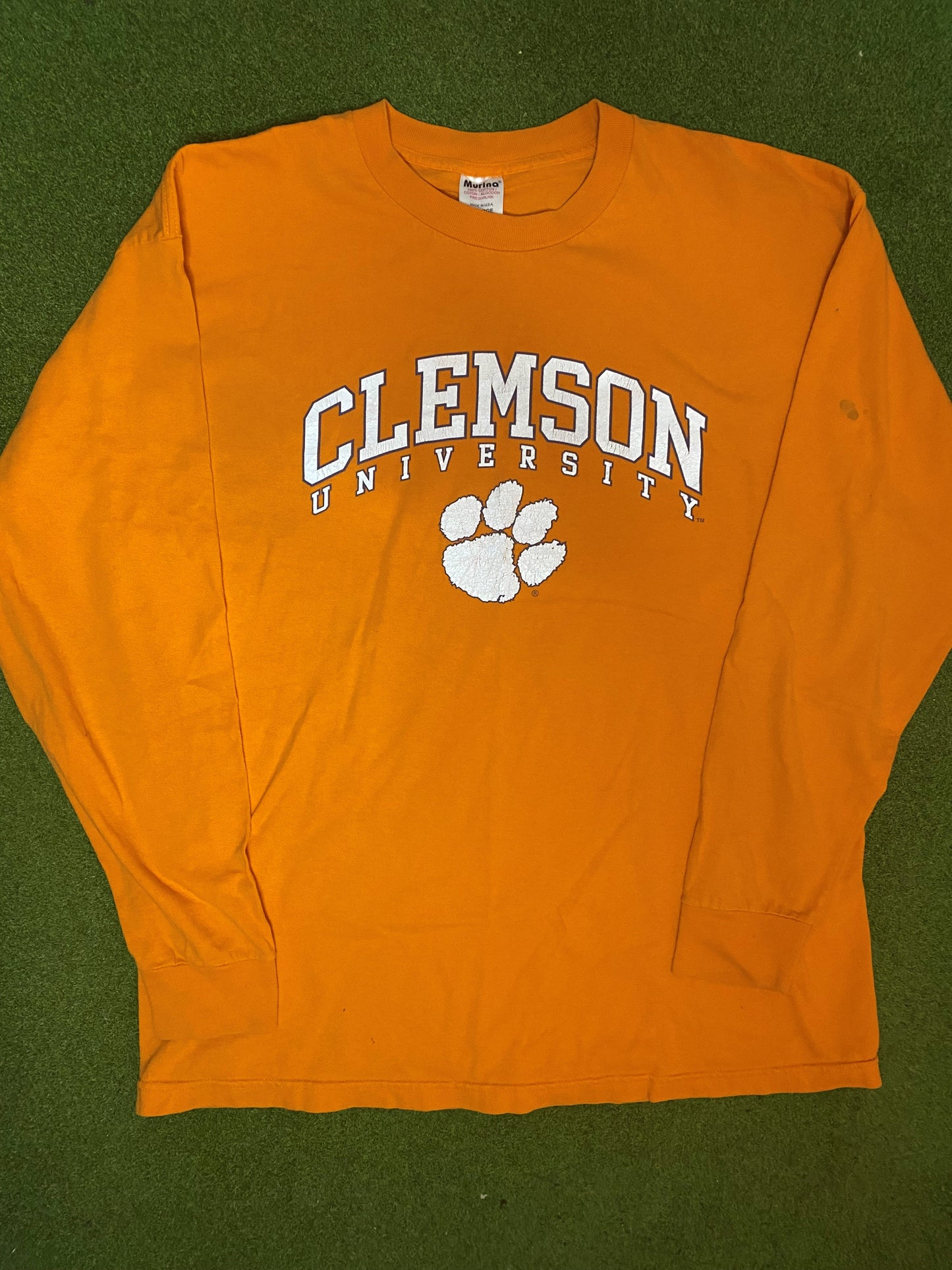 90s Clemson Tigers - Vintage University Long sleeve Shirt (XL)