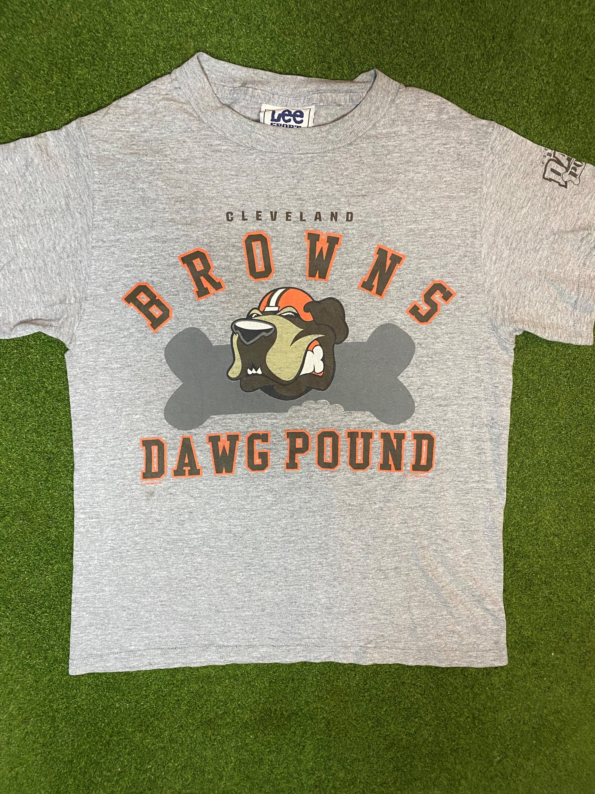 90s Cleveland Browns - Dawg Pound - Vintage NFL T-Shirt (Medium)