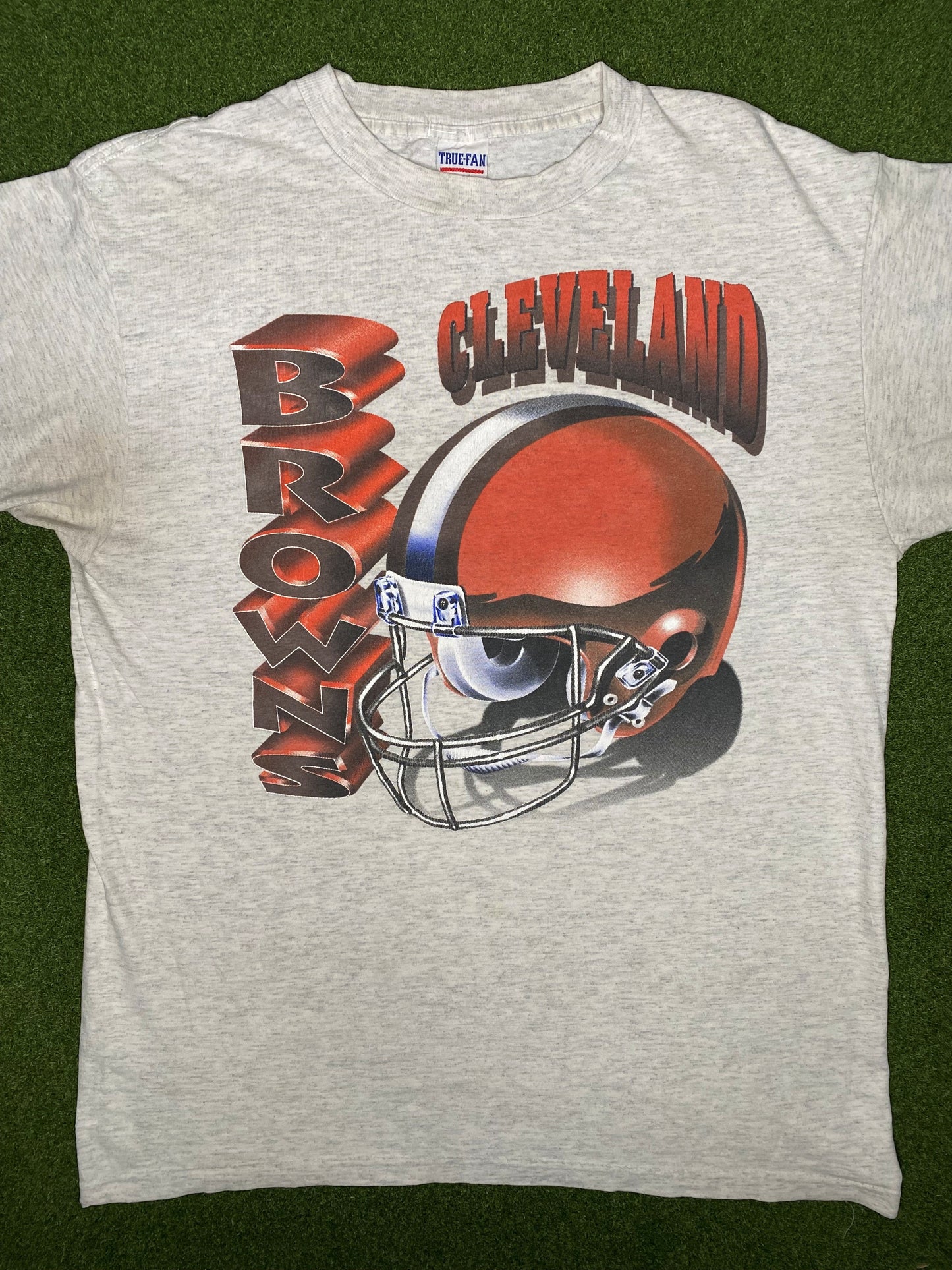 90s Cleveland Browns - Vintage NFL T Shirt (Large)