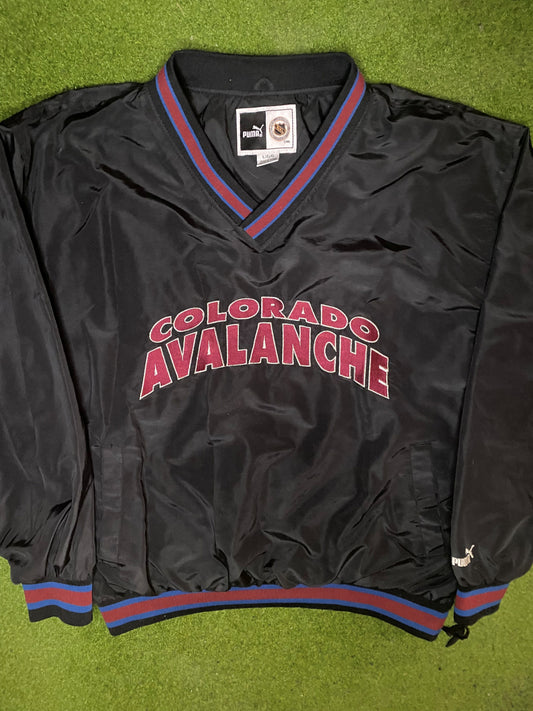 90s Colorado Avalanche - Puma - Vintage NHL Pullover (Large) Gametime Vintage