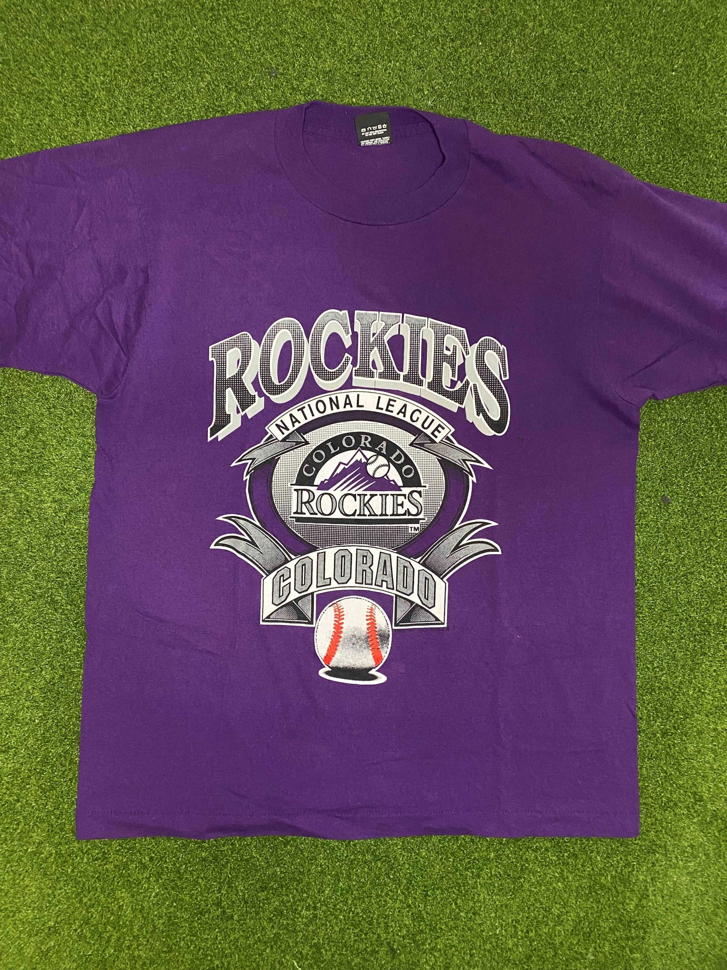 90s Colorado Rockies - Vintage MLB Tee Shirt (Large)