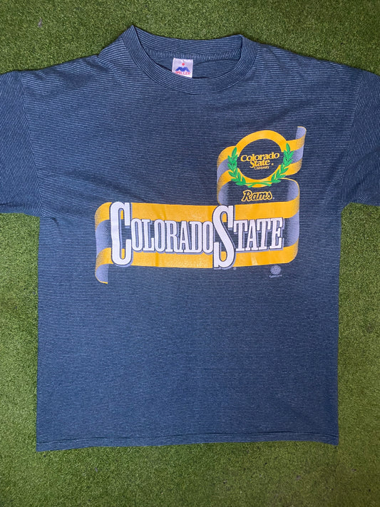 90s Colorado State Rams - Vintage University T-Shirt (XL)