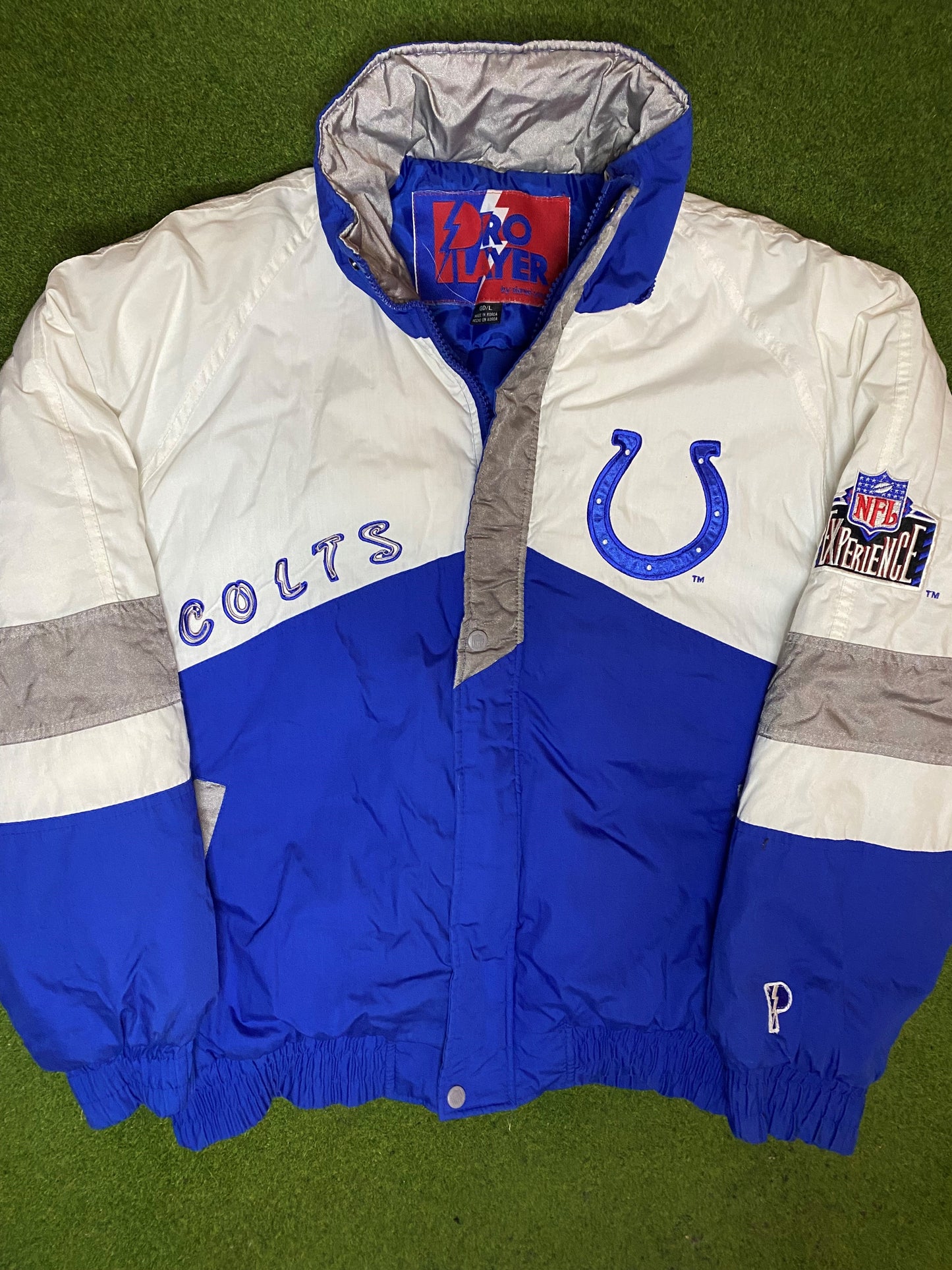 90s Indianapolis Colts - Vintage NFL Winter Jacket (Large)