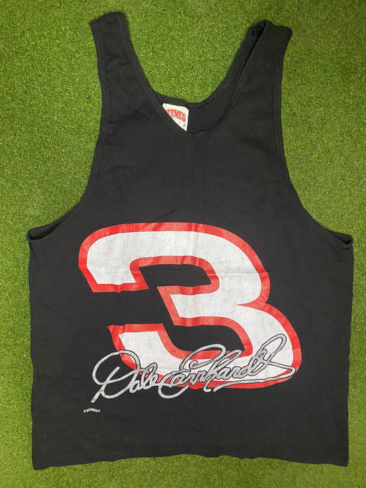 90s Dale Earnhardt - Vintage NASCAR Tank (Large) Gametime Vintage