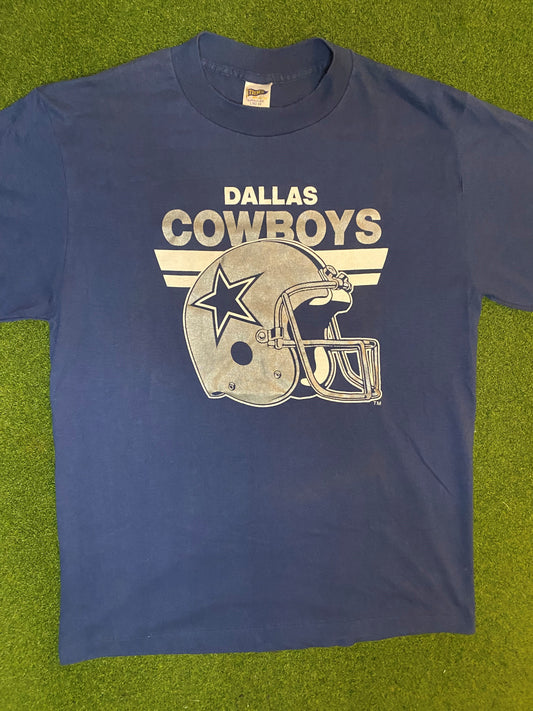 90s Dallas Cowboys - Vintage NFL T-Shirt (Large) Gametime Vintage