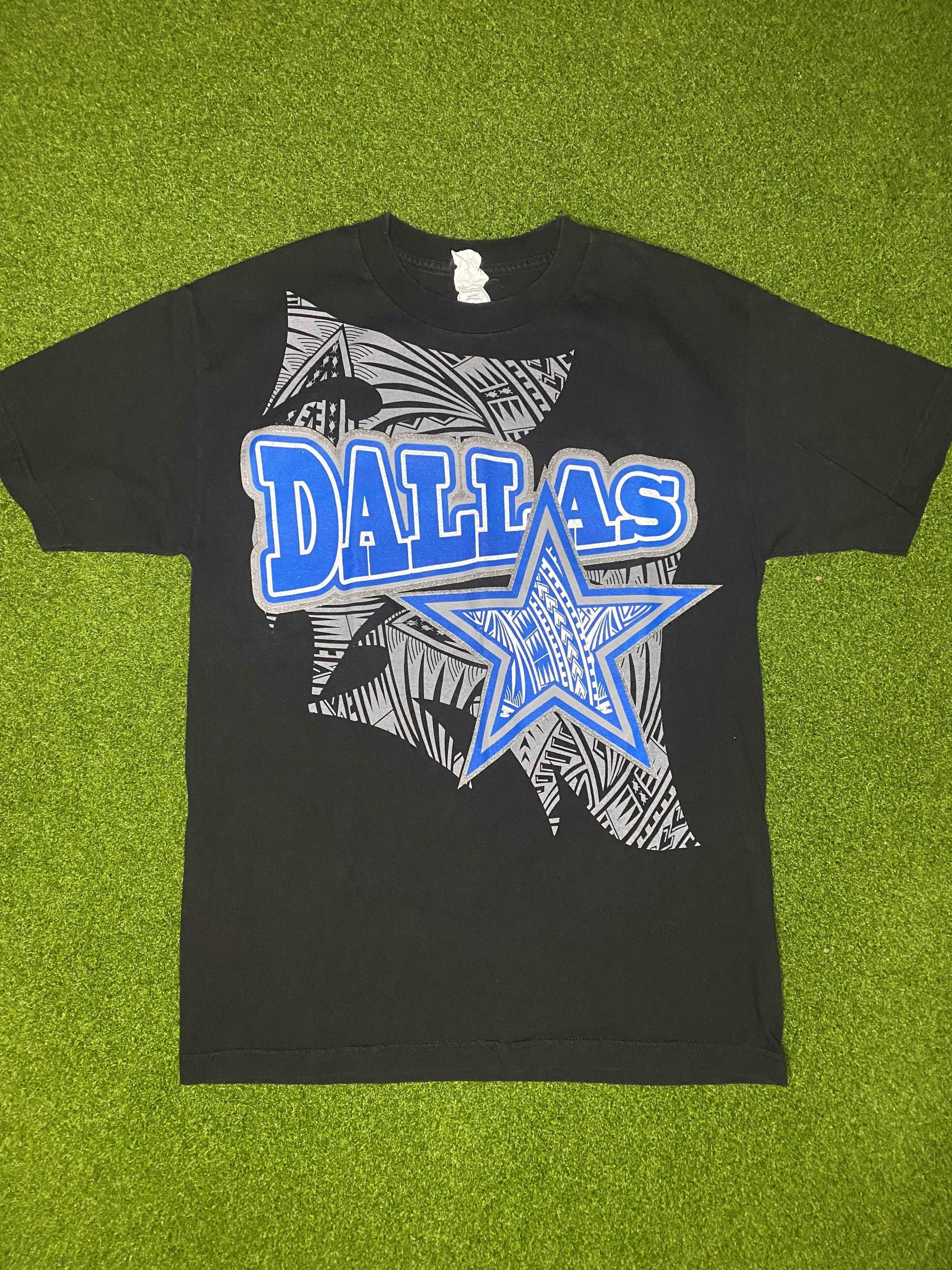 90s Dallas Cowboys - Americas Team Double Sided - Vintage NFL Tee Shirt (Medium)