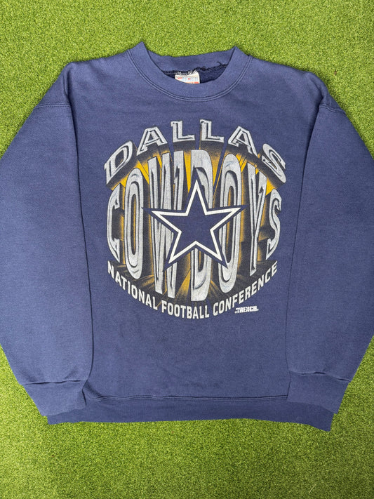 90s Dallas Cowboys - Vintage NFL Crewneck Sweatshirt (Large)
