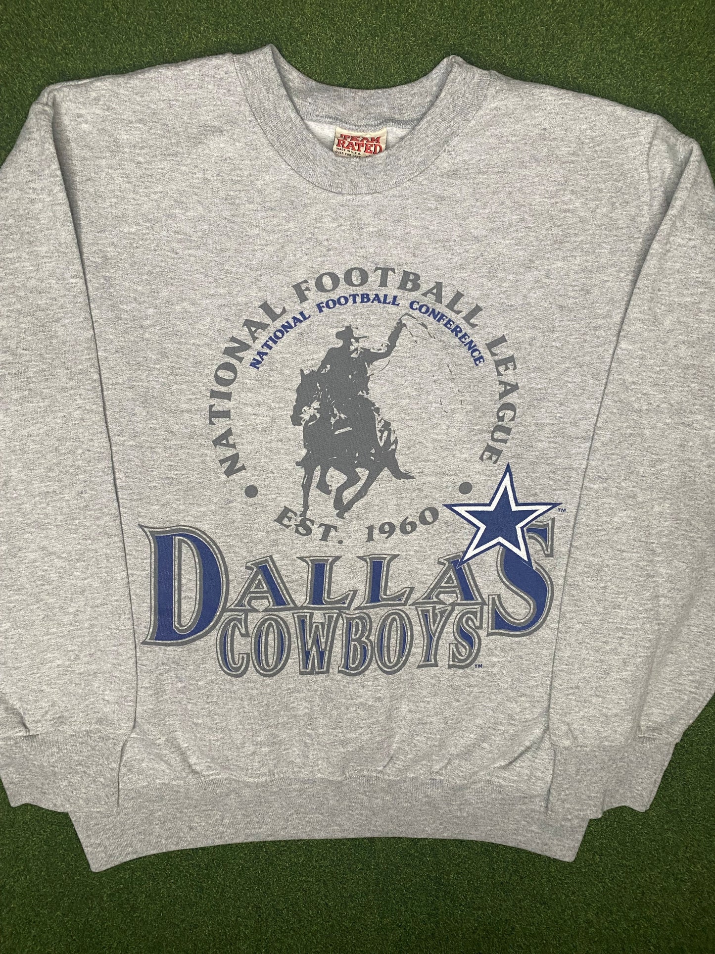 90s Dallas Cowboys - Vintage NFL Crewneck Sweatshirt (Large)