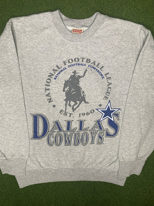 90s Dallas Cowboys - Vintage NFL Crewneck Sweatshirt (Large)