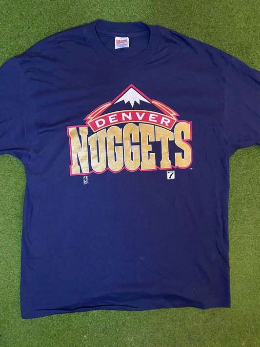 90s Denver Nuggets - Vintage NBA T-Shirt (2XL) Gametime Vintage