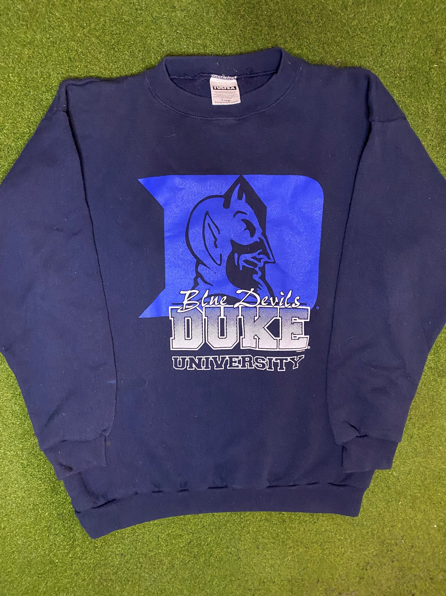 90s Duke Blue Devils - Vintage College Sweatshirt (XL)