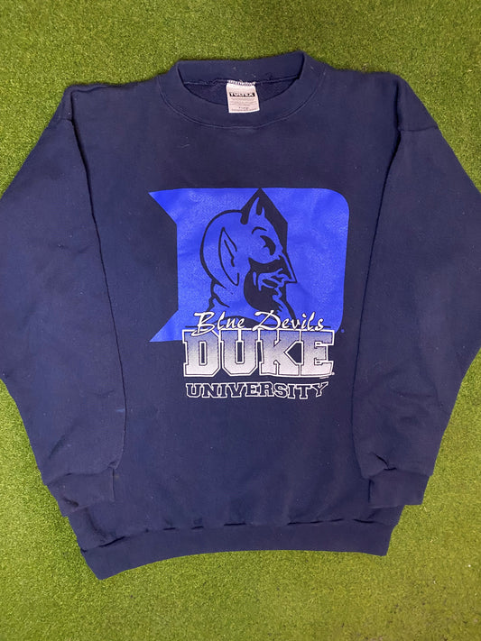 90s Duke Blue Devils - Vintage College Sweatshirt (XL) 