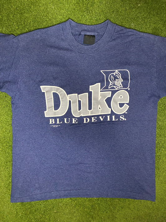 90s Duke Blue Devils - Vintage College Tee (Large) Gametime Vintage