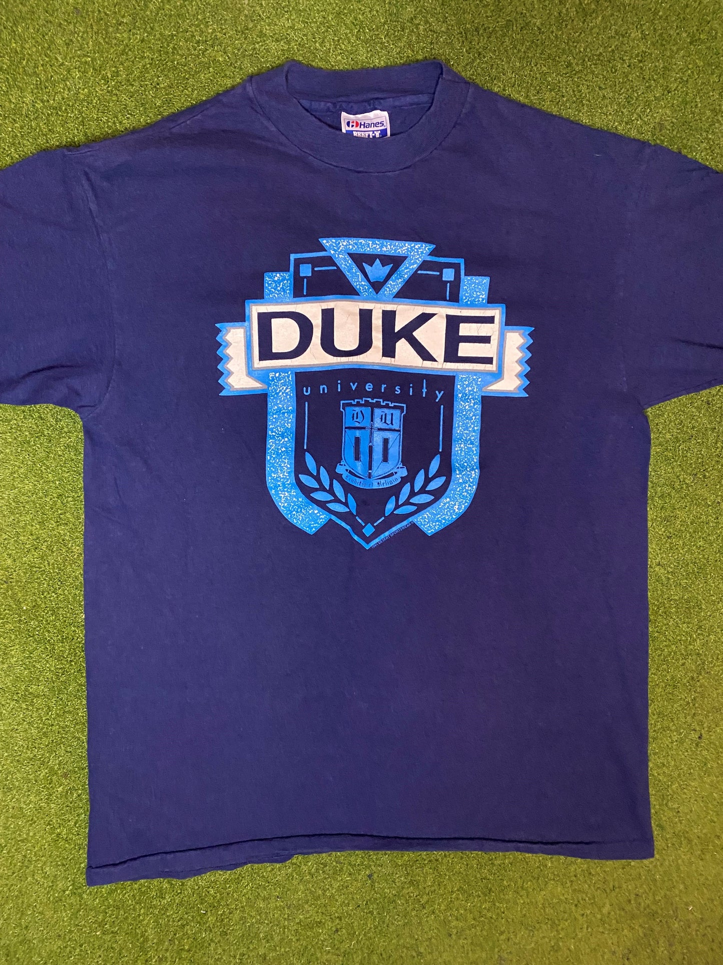 90s Duke Blue Devils - Vintage University T-Shirt (Large)