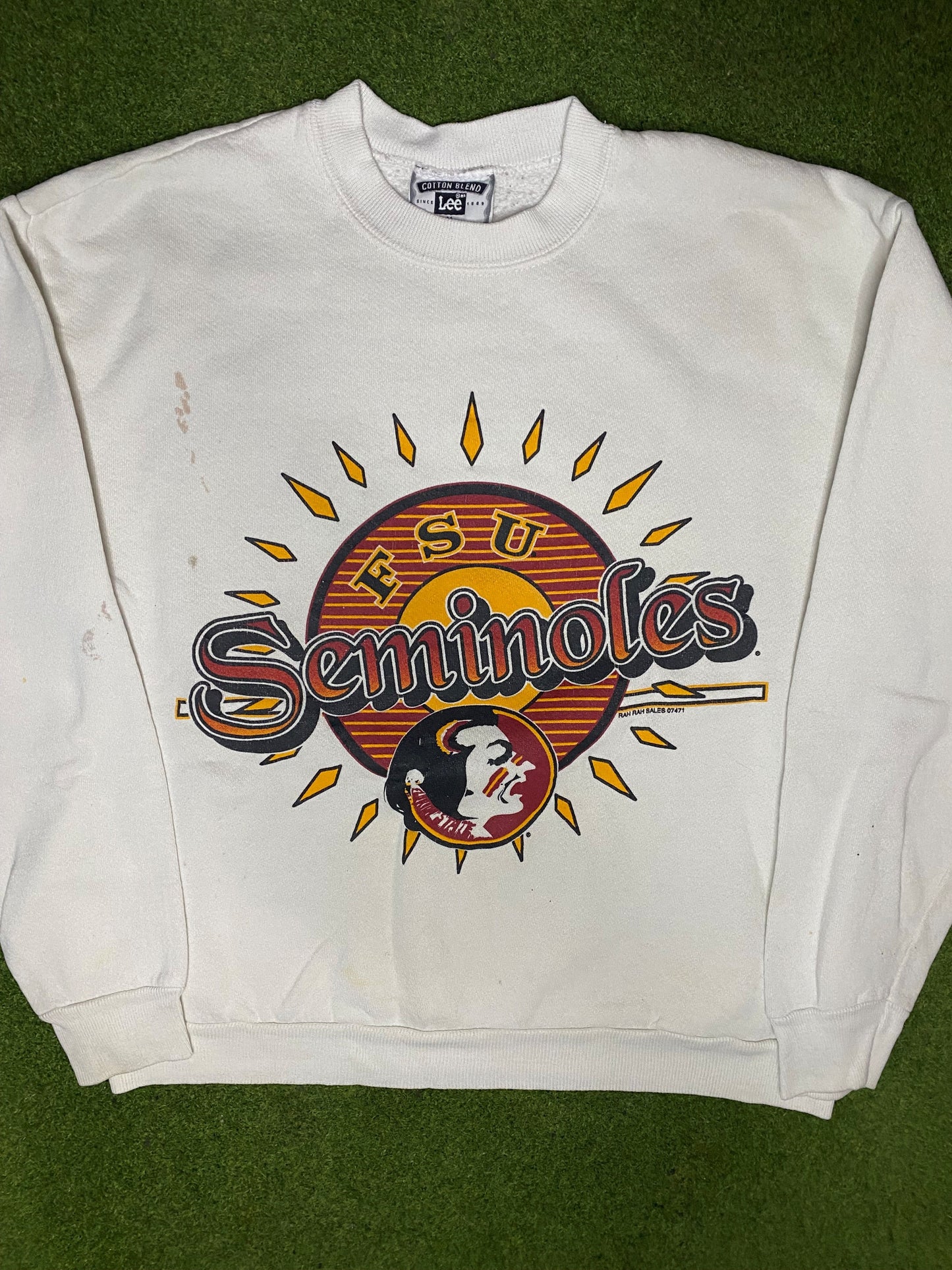 90s FSU Seminoles - Vintage College Sweatshirt (Medium) - Gametime Vintage