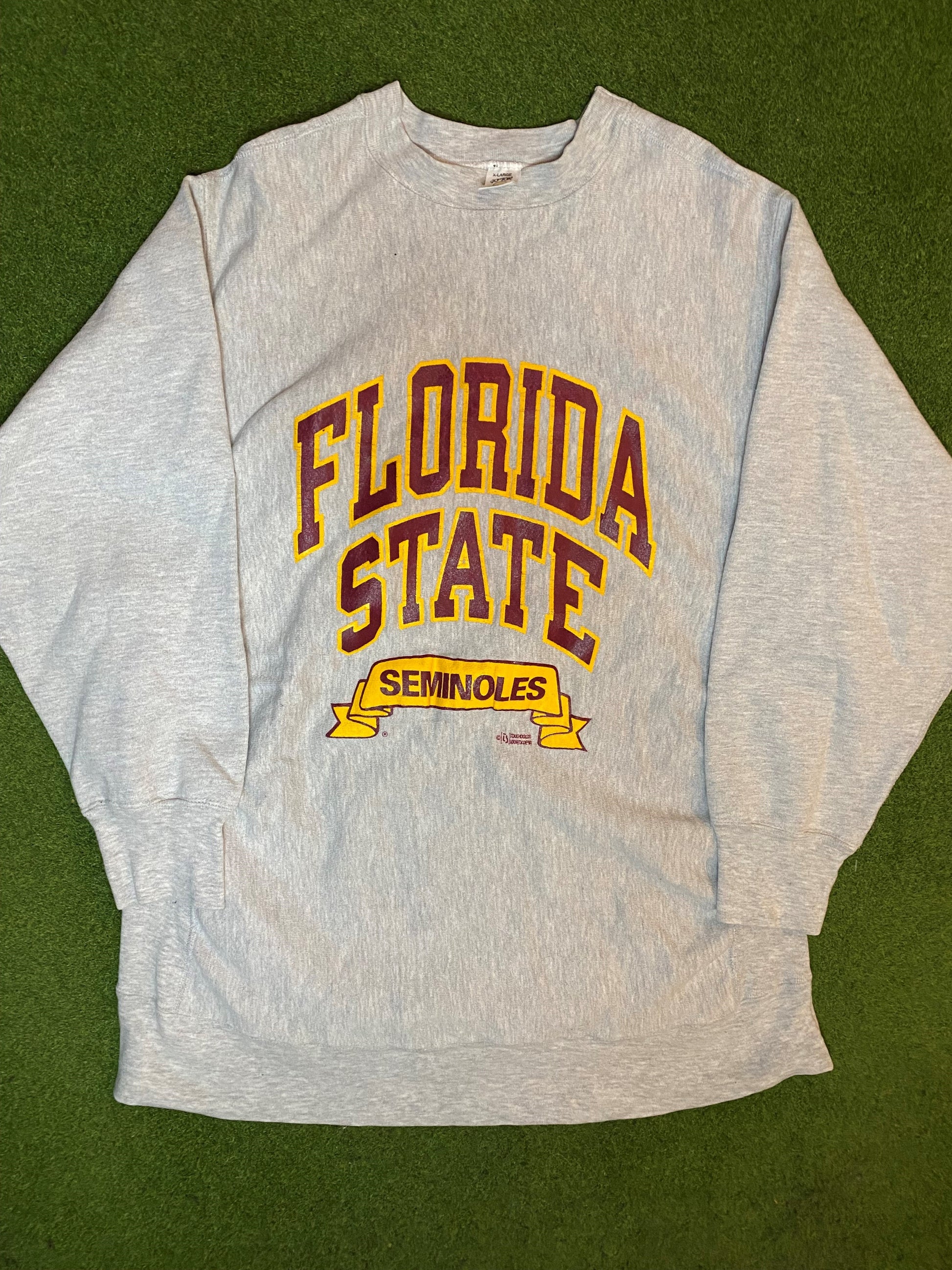 90s Florida State Seminoles - Vintage College Sweatshirt (XL) 