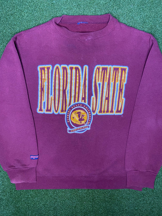 90s Florida State Seminoles - Vintage College Sweatshirt (Large)