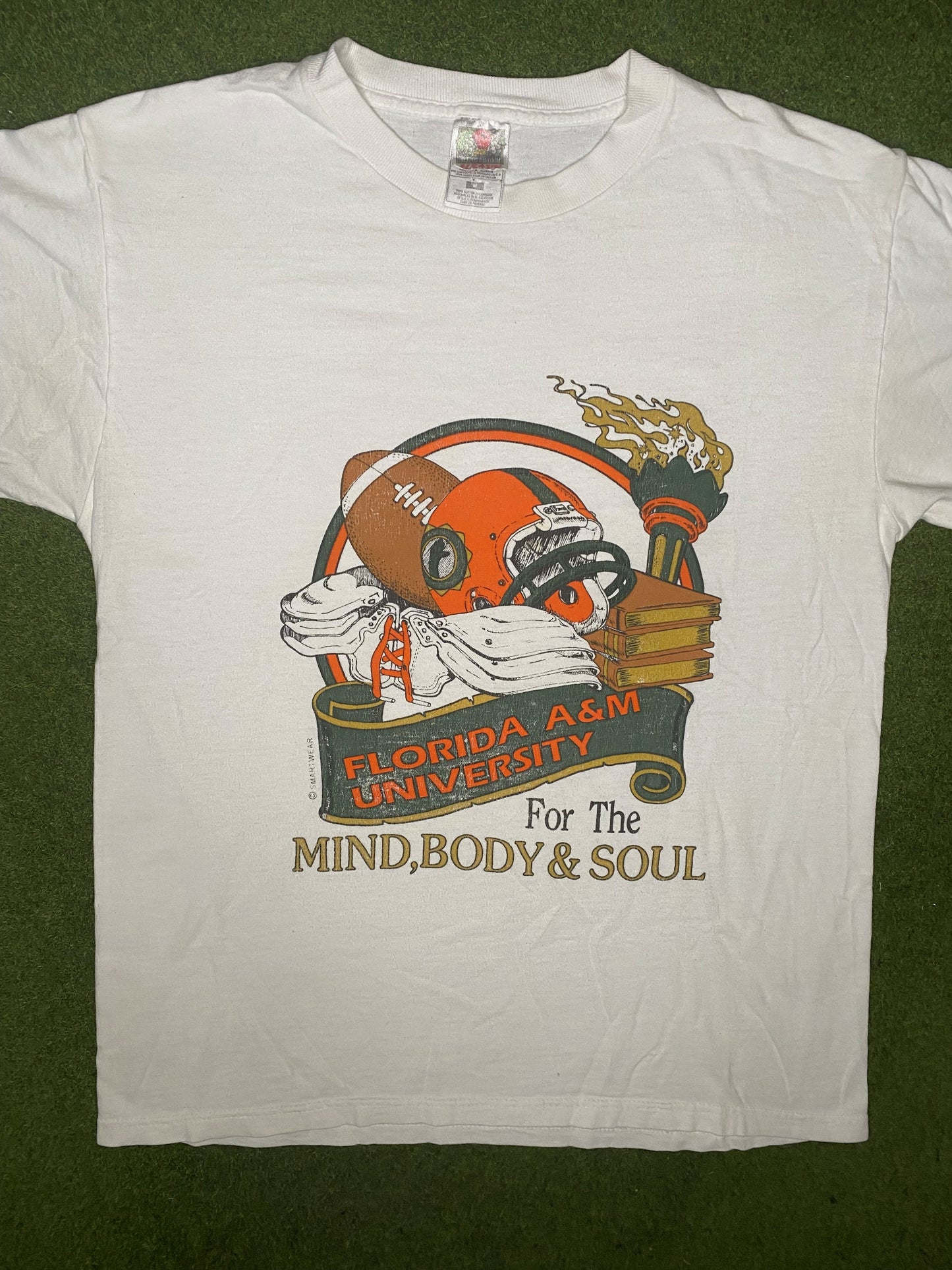 90s Florida A&M Rattlers - Vintage HBCU T Shirt (Medium)