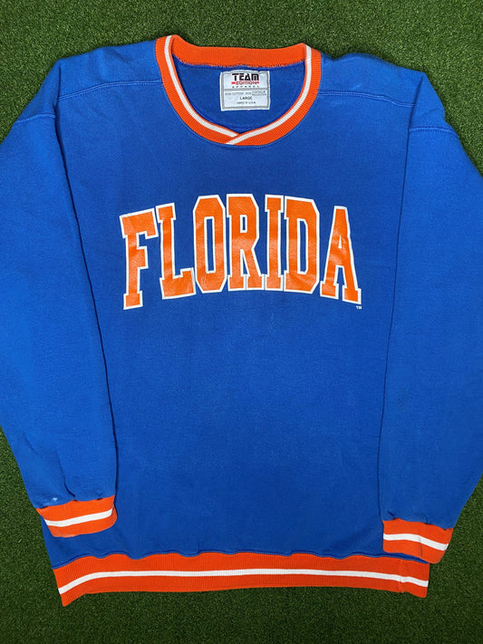 90s Florida Gators - Vintage College Crewneck Sweatshirt (Large)