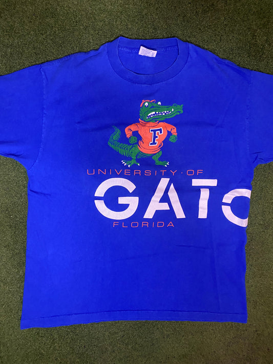 90s Florida Gators - Wrap Around - Vintage College T-Shirt (XL)