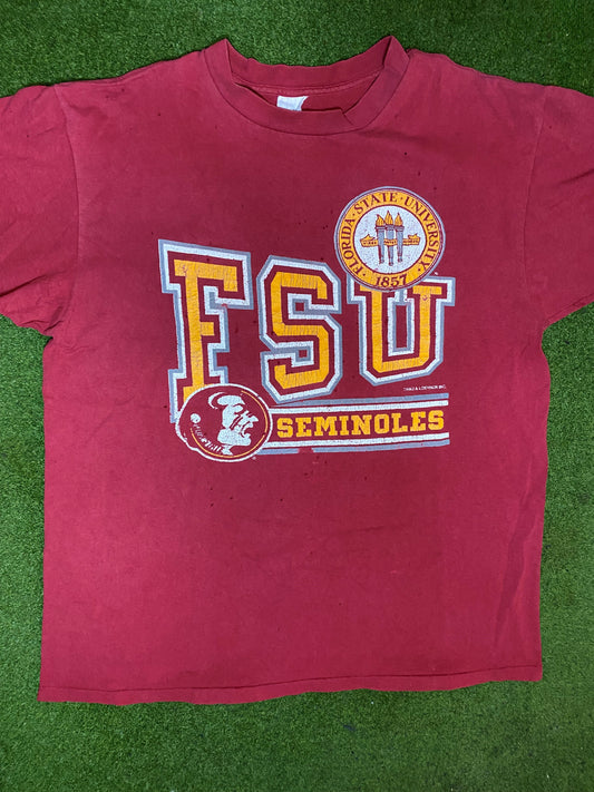 90s Florida State Seminoles - Vintage College T-Shirt (XL) Gametime Vintage