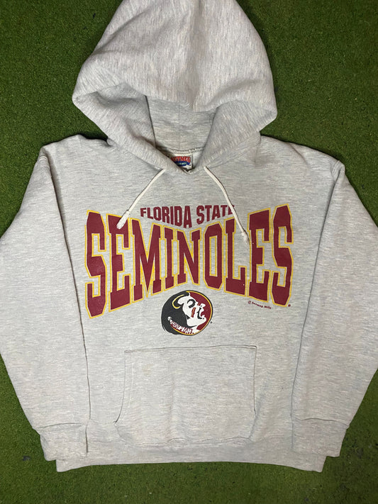 90s Florida State Seminoles - Vintage College Hoodie (Large) - Gametime Vintage