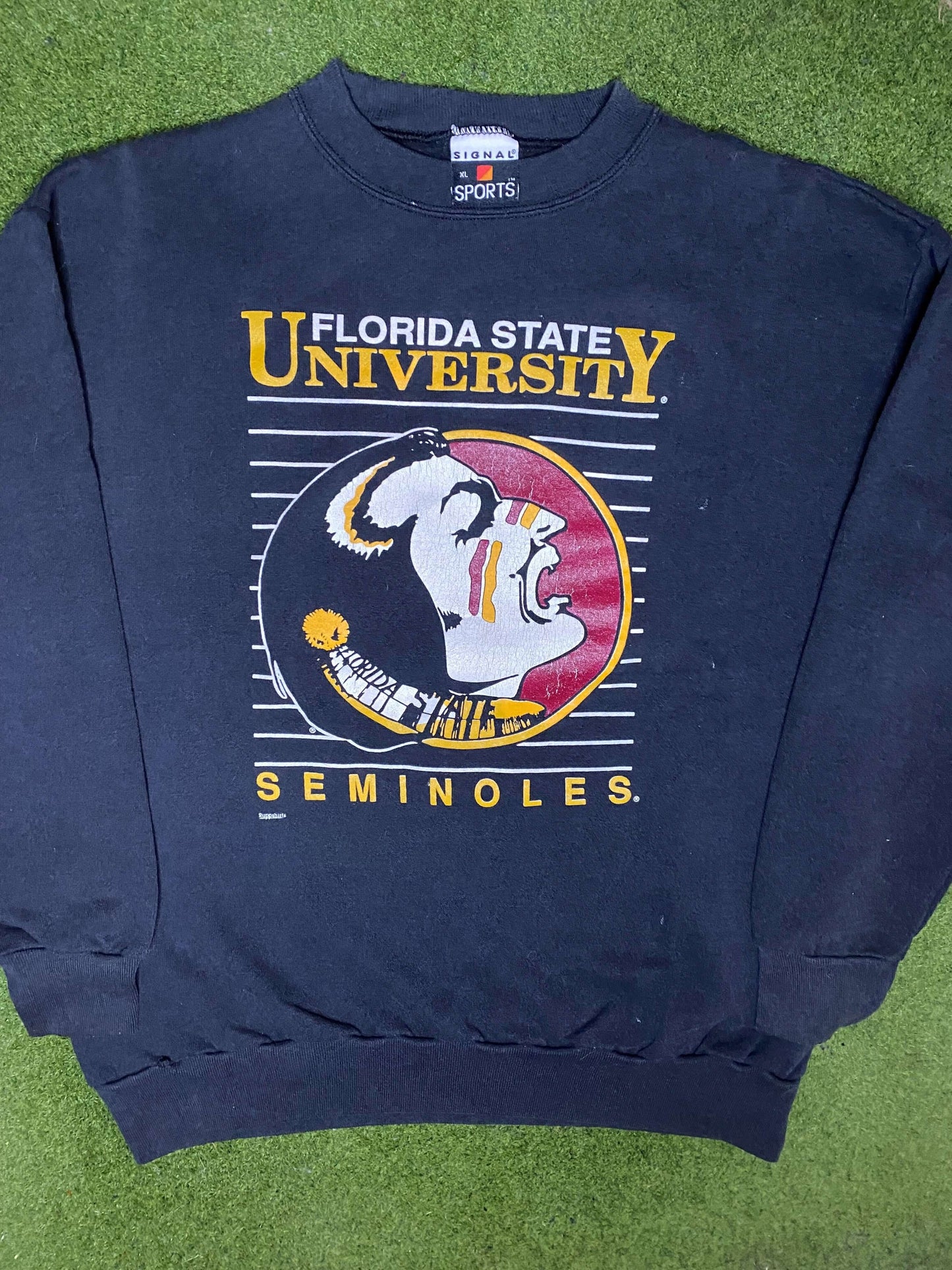 90s Florida State Seminoles - Vintage College Sweatshirt (XL) 