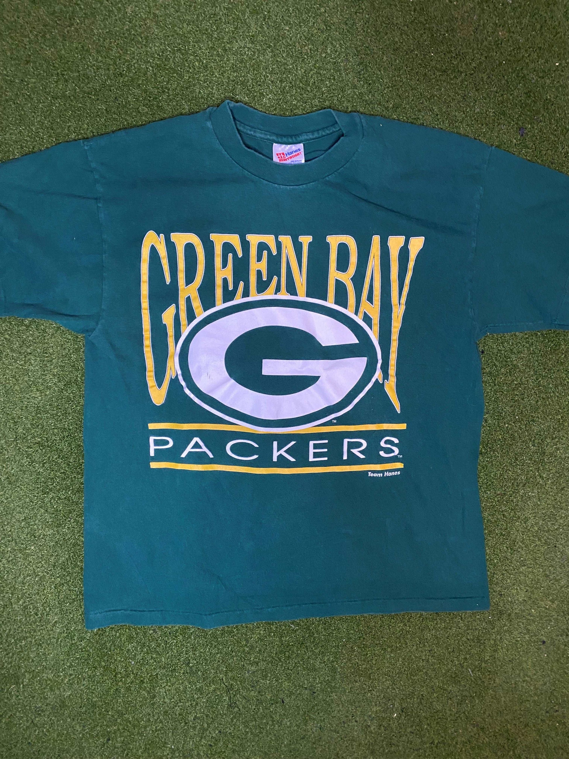 90s Green Bay Packers - Vintage NFL T-Shirt (Large)