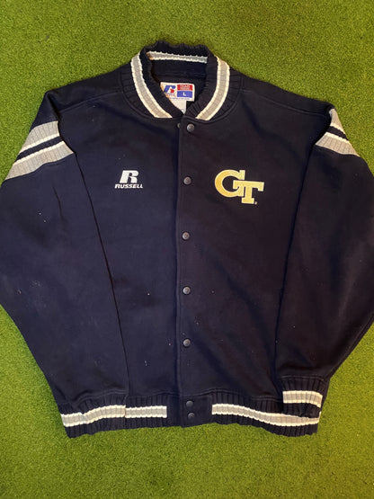 90s Georgia Tech Yellow Jackets - Team Issued - Vintage University Jacket (Large)